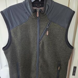 Men's Green and Gray Vest